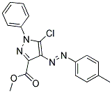 METHYL 5-CHLORO-4-[2-(4-METHYLPHENYL)DIAZ-1-ENYL]-1-PHENYL-1H-PYRAZOLE-3-CARBOXYLATE Struktur