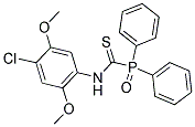 N-(4-CHLORO-2,5-DIMETHOXYPHENYL)(OXO)DIPHENYLPHOSPHORANECARBOTHIOAMIDE Struktur