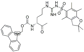 FMOC-D-ARG(PBF)-WANG RESIN Struktur