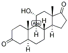 5-ALPHA-ANDROSTAN-11-ALPHA-OL-3,17-DIONE Struktur