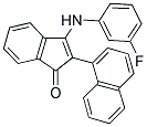 3-((3-FLUOROPHENYL)AMINO)-2-NAPHTHYLINDEN-1-ONE Struktur