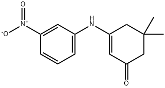 5,5-DIMETHYL-3-((3-NITROPHENYL)AMINO)CYCLOHEX-2-EN-1-ONE Struktur