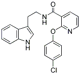 (2-(4-CHLOROPHENOXY)(3-PYRIDYL))-N-(2-INDOL-3-YLETHYL)FORMAMIDE Struktur