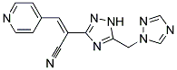 3-(4-PYRIDINYL)-2-[5-(1H-1,2,4-TRIAZOL-1-YLMETHYL)-1H-1,2,4-TRIAZOL-3-YL]ACRYLONITRILE Struktur