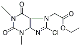 ETHYL 2-(8-CHLORO-1,3-DIMETHYL-2,6-DIOXO-2,3,6,7-TETRAHYDRO-1H-PURIN-7-YL)ACETATE Struktur