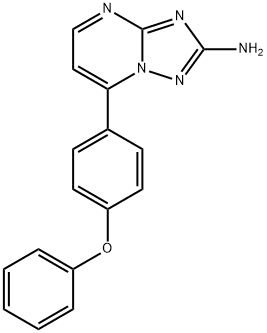 7-(4-PHENOXYPHENYL)[1,2,4]TRIAZOLO[1,5-A]PYRIMIDIN-2-AMINE Struktur