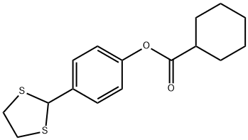 4-(1,3-DITHIOLAN-2-YL)PHENYL CYCLOHEXANECARBOXYLATE Struktur