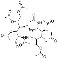 N,N'-DIACETYLCHITOBIOSE HEXAACETATE Struktur