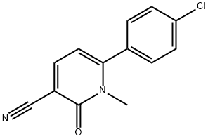 6-(4-CHLOROPHENYL)-1-METHYL-2-OXO-1,2-DIHYDRO-3-PYRIDINECARBONITRILE Struktur