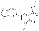 DIETHYL 2-((BENZO[3,4-D]1,3-DIOXOLAN-5-YLAMINO)METHYLENE)PROPANE-1,3-DIOATE Struktur