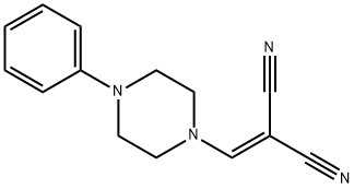 ((4-PHENYLPIPERAZINYL)METHYLENE)METHANE-1,1-DICARBONITRILE Struktur