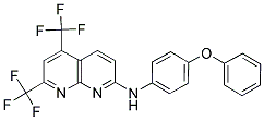 N-(4-PHENOXYPHENYL)-5,7-BIS(TRIFLUOROMETHYL)[1,8]NAPHTHYRIDIN-2-AMINE Struktur