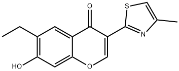 6-ETHYL-7-HYDROXY-3-(4-METHYL-1,3-THIAZOL-2-YL)-4H-CHROMEN-4-ONE Struktur