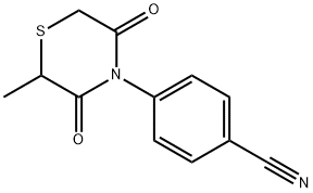 4-(2-METHYL-3,5-DIOXO-1,4-THIAZINAN-4-YL)BENZENECARBONITRILE Struktur