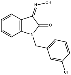 1-(3-CHLOROBENZYL)-1H-INDOLE-2,3-DIONE 3-OXIME Struktur