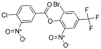 2-BROMO-6-NITRO-4-(TRIFLUOROMETHYL)PHENYL 4-CHLORO-3-NITROBENZOATE Struktur