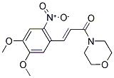 3-(4,5-DIMETHOXY-2-NITROPHENYL)-1-MORPHOLINO-2-PROPEN-1-ONE Struktur