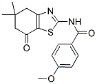 N-(5,5-DIMETHYL-7-OXO(4,5,6-TRIHYDROBENZOTHIAZOL-2-YL))(4-METHOXYPHENYL)FORMAMIDE Struktur