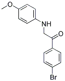 1-(4-BROMOPHENYL)-2-((4-METHOXYPHENYL)AMINO)ETHAN-1-ONE Struktur