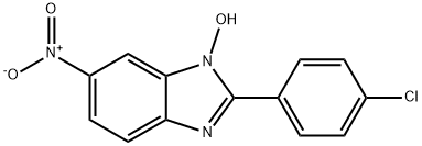 2-(4-CHLOROPHENYL)-6-NITRO-1H-1,3-BENZIMIDAZOL-1-OL Struktur