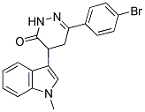 3-(4-BROMOPHENYL)-5-(1-METHYLINDOL-3-YL)-1H,4H,5H-1,2-DIAZIN-6-ONE Struktur