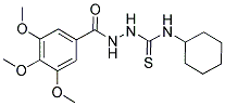 N-(((CYCLOHEXYLAMINO)THIOXOMETHYL)AMINO)(3,4,5-TRIMETHOXYPHENYL)FORMAMIDE Struktur