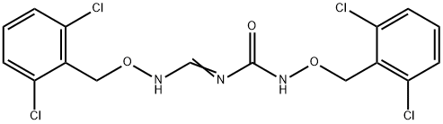 N-[(2,6-DICHLOROBENZYL)OXY]-N-(([(2,6-DICHLOROBENZYL)OXY]IMINO)METHYL)UREA Struktur