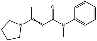 N-METHYL-N-PHENYL-3-(1-PYRROLIDINYL)-2-BUTENAMIDE Struktur