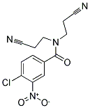 N1,N1-DI(2-CYANOETHYL)-4-CHLORO-3-NITROBENZAMIDE Struktur