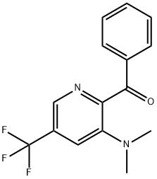 [3-(DIMETHYLAMINO)-5-(TRIFLUOROMETHYL)-2-PYRIDINYL](PHENYL)METHANONE Struktur