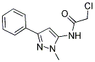 5-CHLOROACETAMIDO-1-METHYL-3-PHENYLPYRAZOLE Struktur