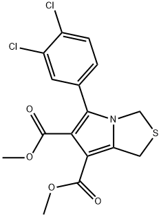 DIMETHYL 5-(3,4-DICHLOROPHENYL)-1H-PYRROLO[1,2-C][1,3]THIAZOLE-6,7-DICARBOXYLATE Struktur