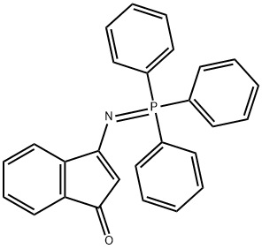 3-[(1,1,1-TRIPHENYL-LAMBDA5-PHOSPHANYLIDENE)AMINO]-1H-INDEN-1-ONE Struktur