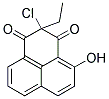 2-CHLORO-2-ETHYL-4-HYDROXY-2,3-DIHYDRO-1H-PHENALENE-1,3-DIONE Struktur