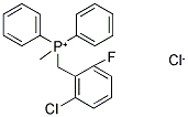 (2-CHLORO-6-FLUOROBENZYL)(METHYL)DIPHENYLPHOSPHONIUM CHLORIDE Struktur