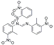 N1-(2-METHYL-3-NITROPHENYL)-N1-([(2-METHYL-3-NITROPHENYL)IMINO]METHYL)-2-NITROBENZENE-1-SULFONAMIDE Struktur