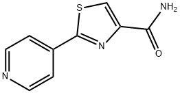 2-(4-PYRIDINYL)-1,3-THIAZOLE-4-CARBOXAMIDE Struktur