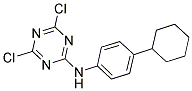 N2-(4-CYCLOHEXYLPHENYL)-4,6-DICHLORO-1,3,5-TRIAZIN-2-AMINE Struktur