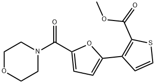 METHYL 3-[5-(MORPHOLINOCARBONYL)-2-FURYL]-2-THIOPHENECARBOXYLATE Struktur