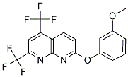 5,7-BIS(TRIFLUOROMETHYL)[1,8]NAPHTHYRIDIN-2-YL 3-METHOXYPHENYL ETHER Struktur