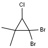 1,1-DIBROMO-3-CHLORO-2,2-DIMETHYLCYCLOPROPANE Struktur