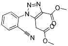 METHYL 1-(2-CYANOPHENYL)-5-(2-METHOXY-2-OXOETHYL)-1H-1,2,3-TRIAZOLE-4-CARBOXYLATE Struktur