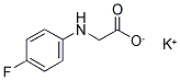 POTASSIUM 4-FLUOROPHENYL GLYCINATE Struktur