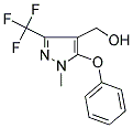 [1-METHYL-5-PHENOXY-3-(TRIFLUOROMETHYL)-1H-PYRAZOL-4-YL]METHANOL Struktur