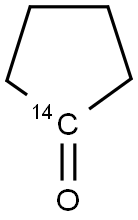 CYCLOPENTANONE, [1-14C] Struktur