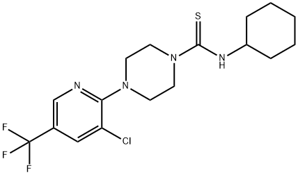 (4-(3-CHLORO-5-(TRIFLUOROMETHYL)(2-PYRIDYL))PIPERAZINYL)(CYCLOHEXYLAMINO)METHANE-1-THIONE Struktur