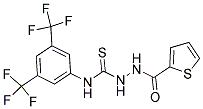 4-(3,5-BIS(TRIFLUOROMETHYL)PHENYL)-1-(2-THIENYLCARBONYL)THIOSEMICARBAZIDE Struktur