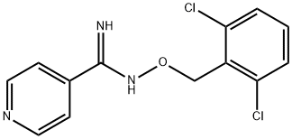 N'-[(2,6-DICHLOROBENZYL)OXY]-4-PYRIDINECARBOXIMIDAMIDE Struktur