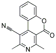 2,4-DIMETHYL-5-OXO-5H-CHROMENO[3,4-C]PYRIDINE-1-CARBONITRILE Struktur