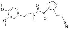 N1-(3,4-DIMETHOXYPHENETHYL)-2-[1-(2-CYANOETHYL)-1H-PYRROL-2-YL]-2-OXOACETAMIDE Struktur